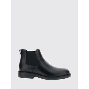 Hogan Men Hogan Smooth Calfskin Chelsea Ankle Boots With Rubber Sole